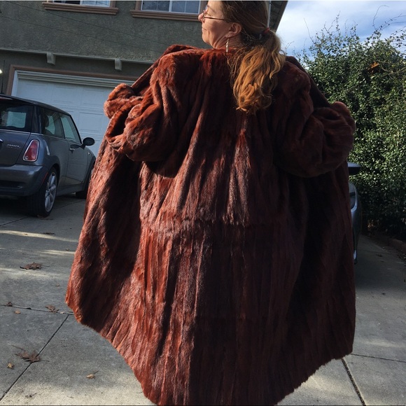 Vintage Fur Coat Mink dyed Ermine - Picture 1 of 4